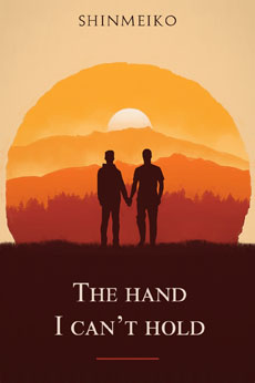 Cover description: The silhouettes of two men holding hands in front a valley bathed in a beautiful sunset